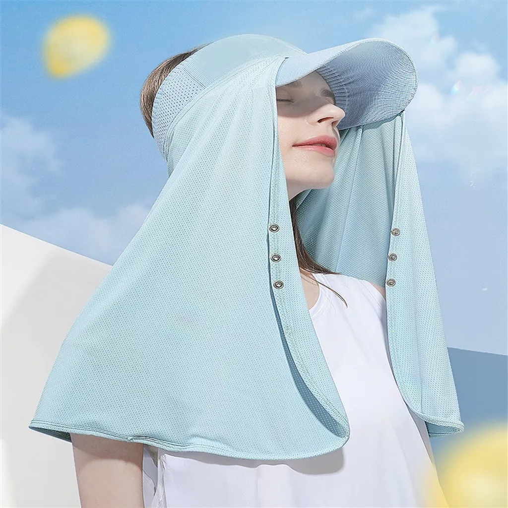 Maschera In Seta Di Ghiaccio Per Esterni Protezione Uv Visiera Bende