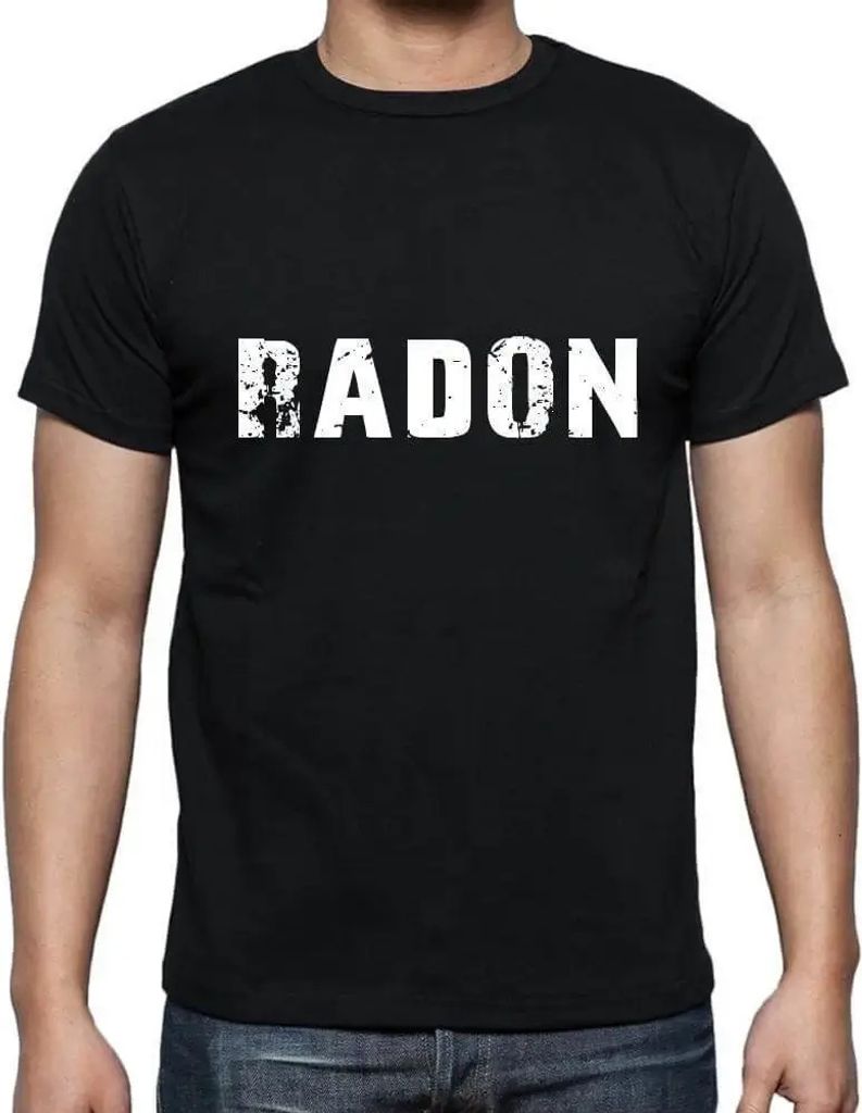 Herren Grafik T-Shirt Radon Öko-Verantwortlich Vintage Jahrgang Kurzarm Lustige Druck Geburtstag Geschenk Mann