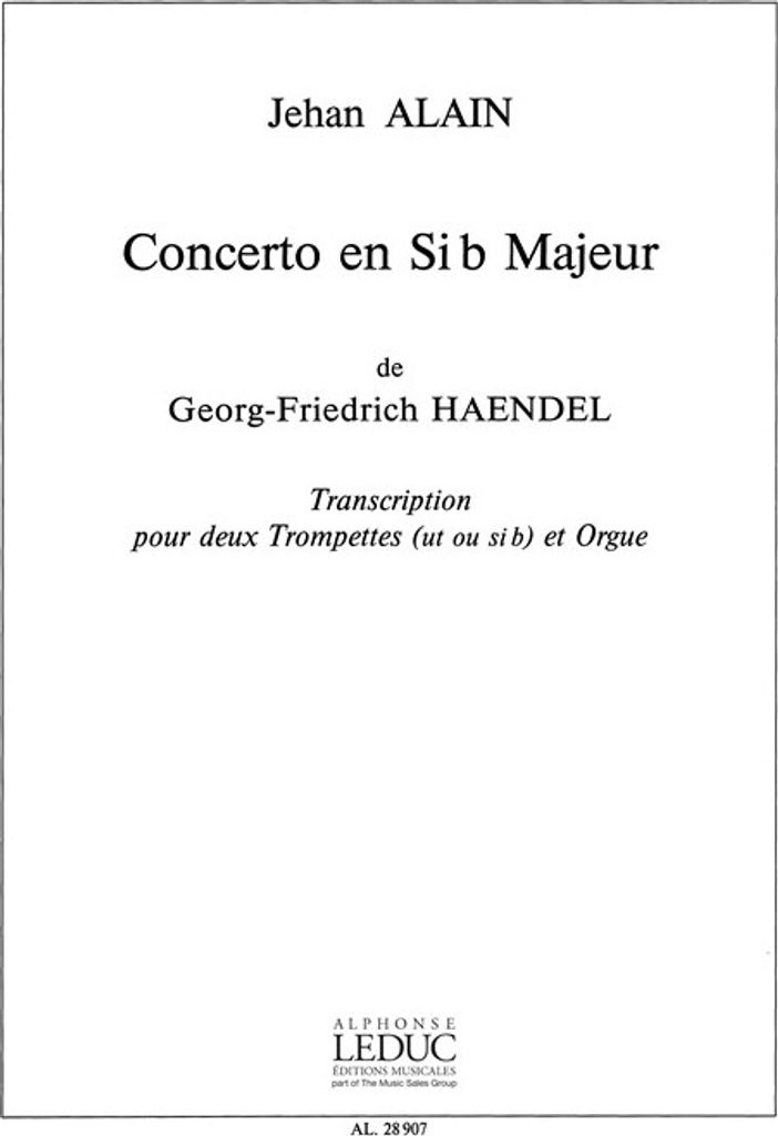 Konzert B-Dur op.4,2 für 2 Trompetenund Orgel