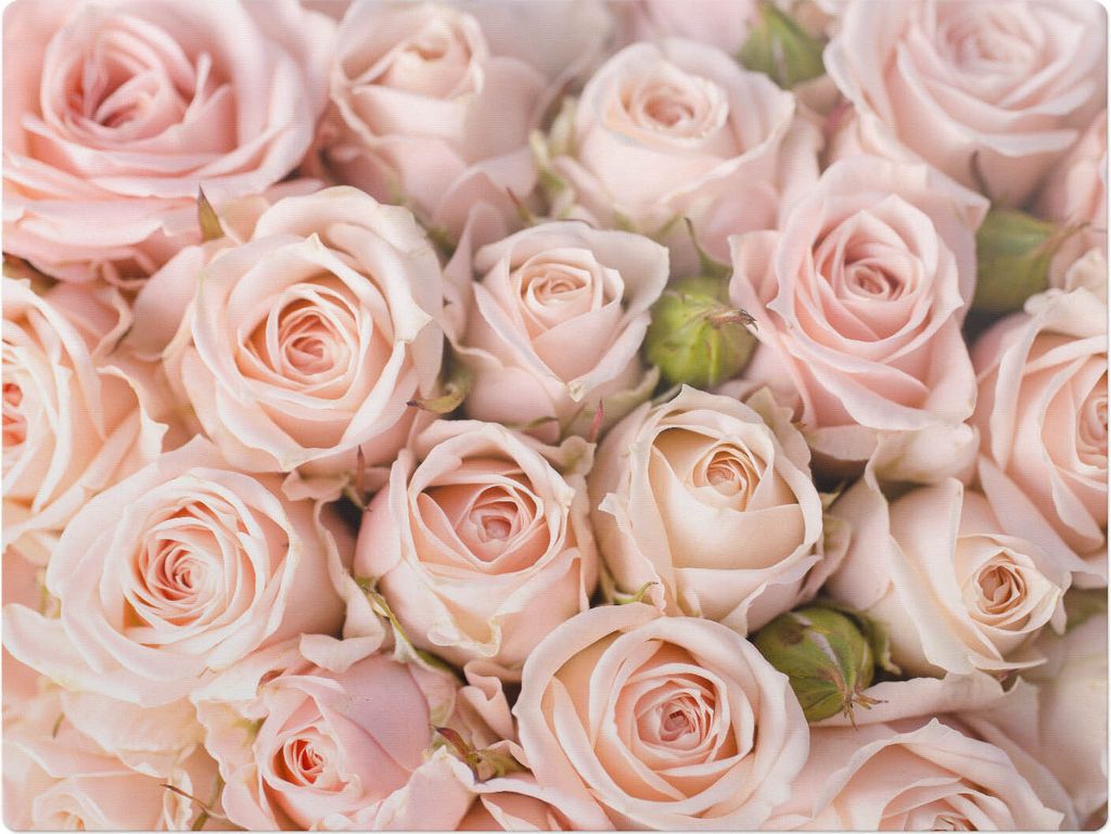 Rosenstrauß – Bodenschutzmatte – Rutschfest – Schutzmatte für Büro – Vinylmatte – Stuhlunterlage – 120 x 90 cm