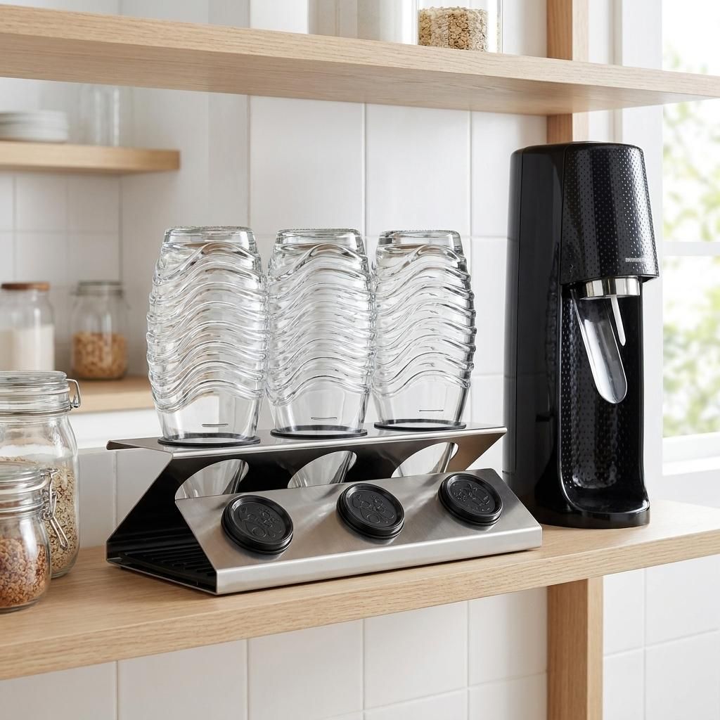 Spinel Soda Abtropfständer SodaStream Crystal Flaschen