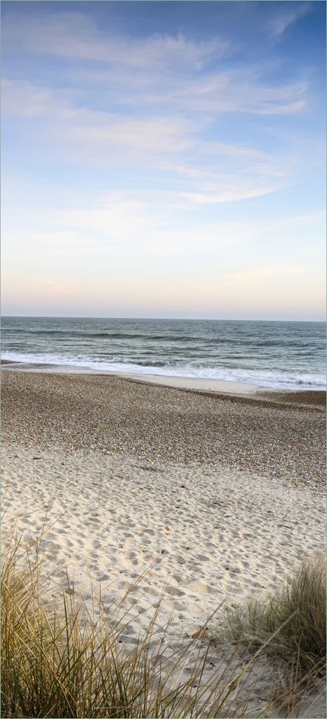Türtapete Türposter Strandspaziergang im Urlaub an der Ostsee - Größe: 93 x 205 cm