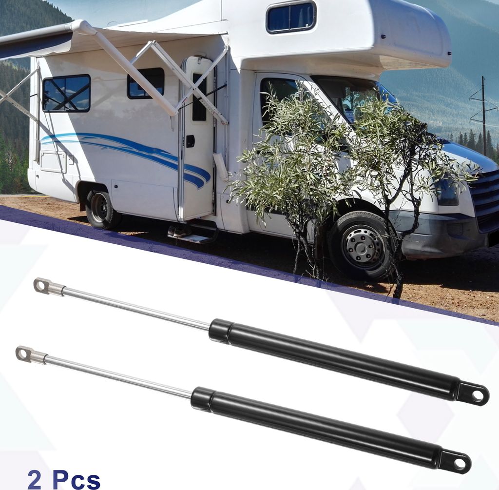 2 Stück 12 Zoll 40Ib/178N Schwarze Gasdruckfedern Stützen Stoßdämpfer Universal für Wohnmobil Auto LKW Boot Fenster Schrank Türabdeckungen