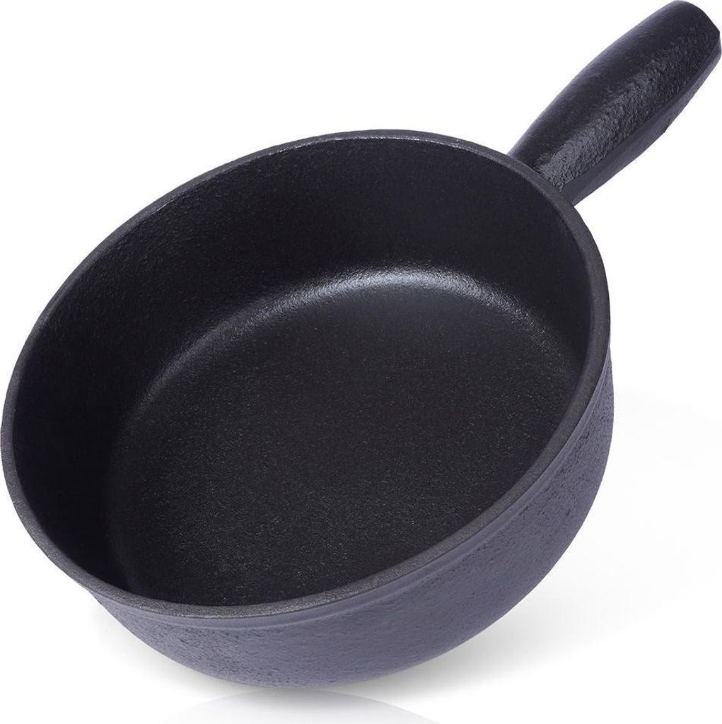 Żeliwna patelnia 19 cm do piekarnika, kuchenki i otwartego Zdjęcie produktu 