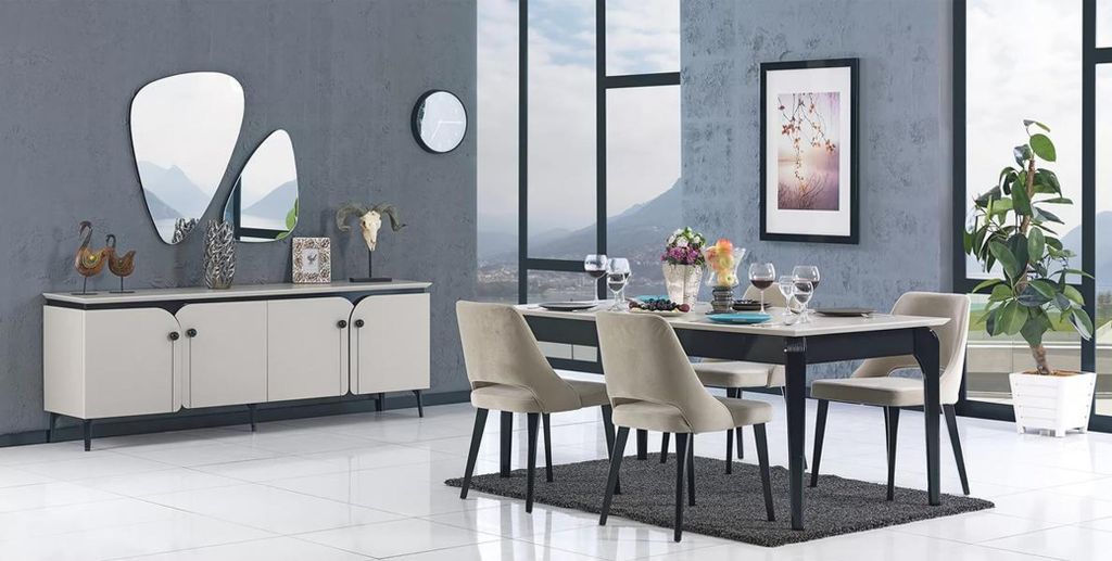 Esszimmer Essgruppe Tischgruppe Essgruppe Tisch Esstisch Tisch 4Stühle 5tlg