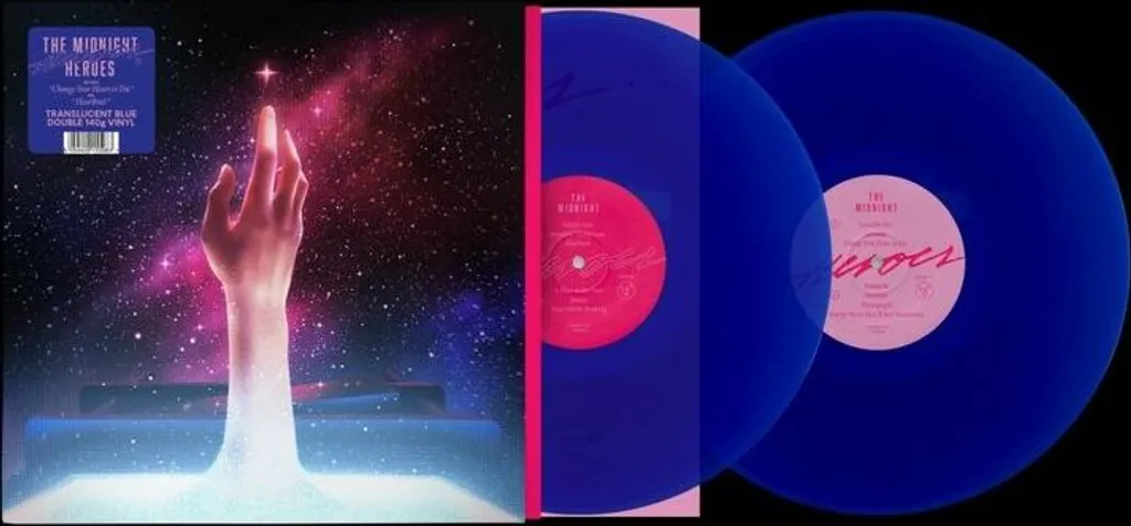 The Midnight - Heroes Vinyle Bleu Translucide LP Album Synthwave Neuf