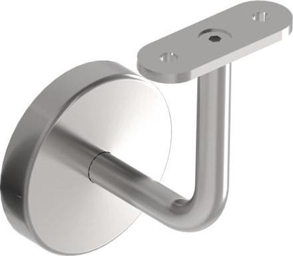 Handlaufhalter Edelstahl flach Wandhalte Produktbild 