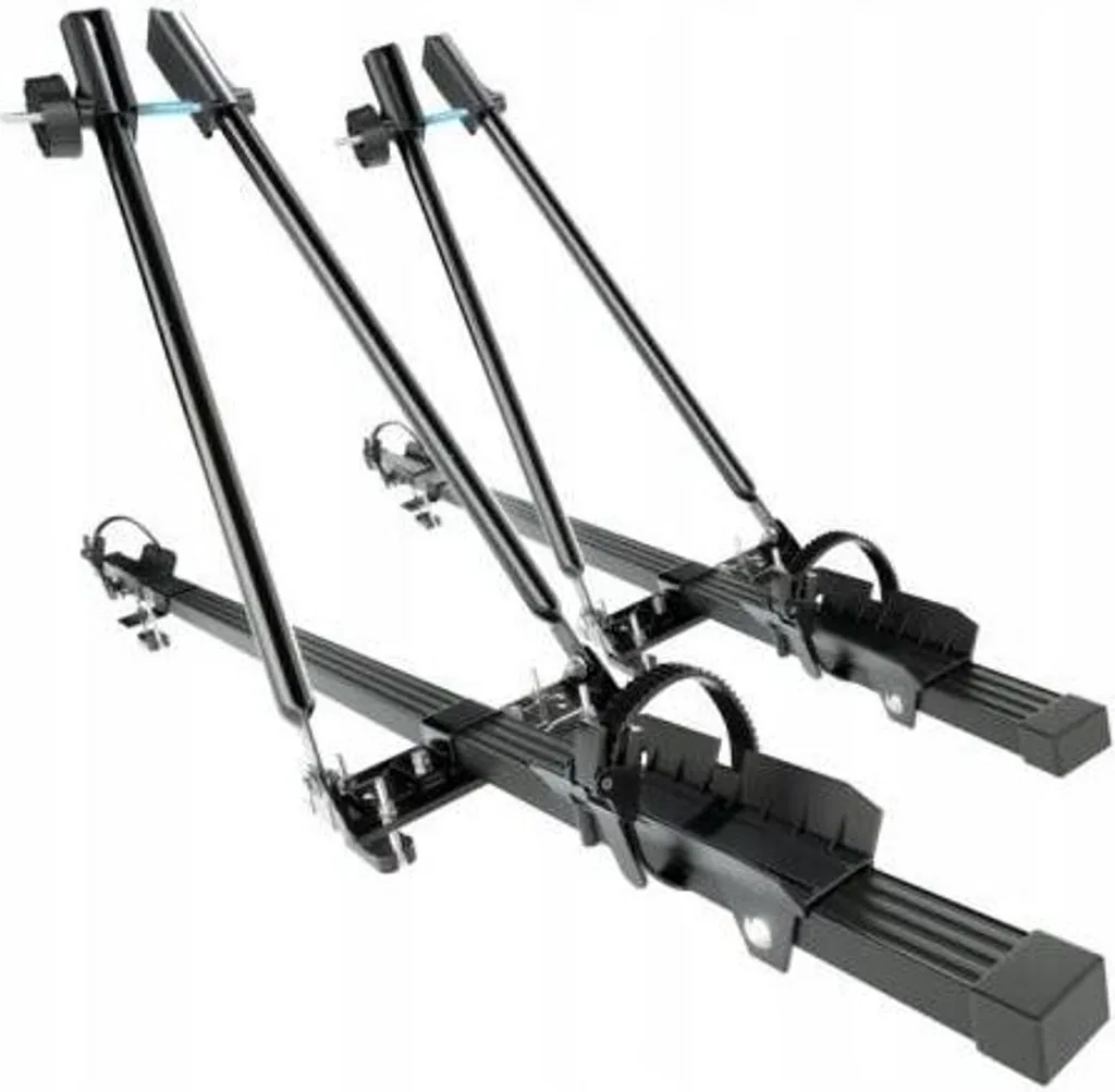 Porte-vélo pour vacances et sorties : lot de 2 supports toit profilé