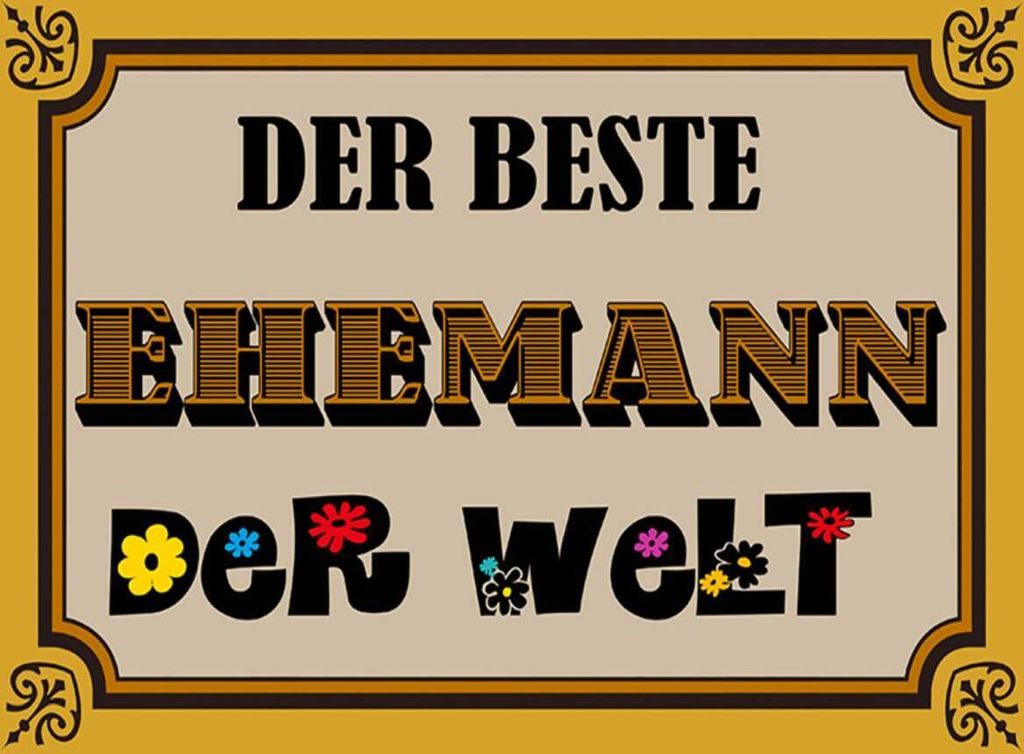 vianmo Holzschild 30x40 cm der beste Ehemann der Welt
