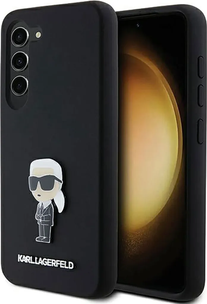 Karl Lagerfeld Klhcs24Msmhknpk S24+ S926 Czarny/Nero Silicone Ikonik Metallo Pin