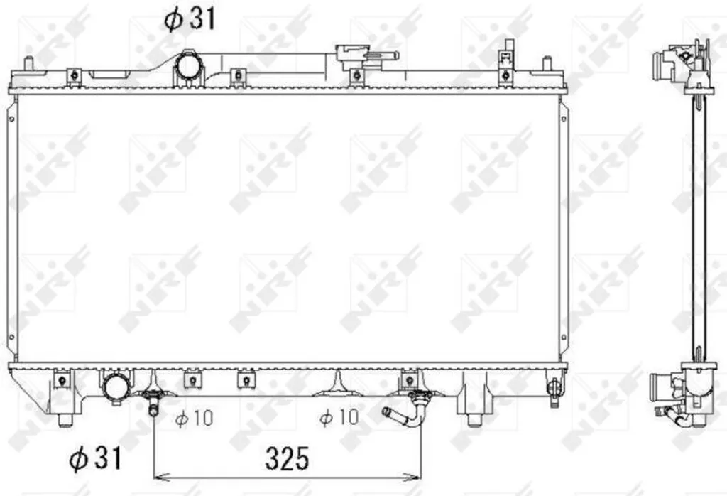 Radiateur Aluminium NRF 53278 pour Avensis T22 - Haute Dissipation OE