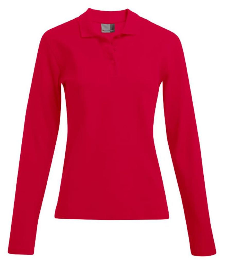 Promodoro - Poloshirt für Damen Langärmlig LT2921 (XL) (Feuerrot)