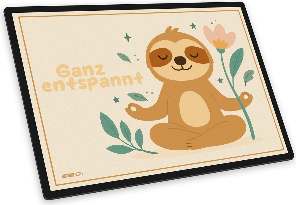 itenga Schreibunterlage V1 - Serie Happy Heroes - Ganz entspannt - FAULTIER