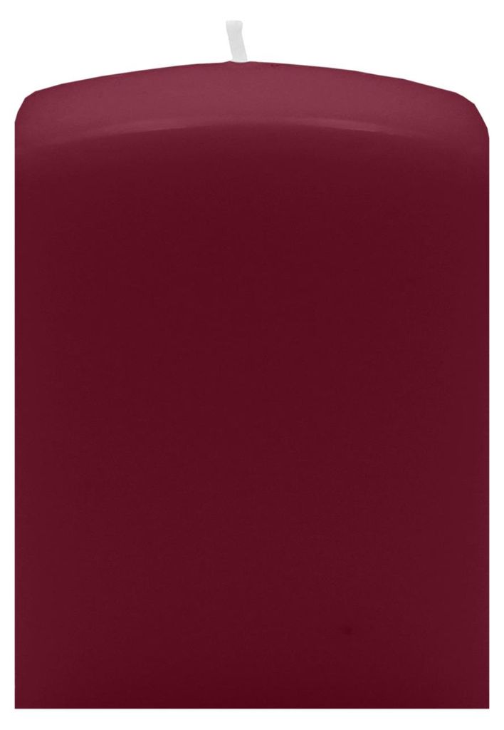 Quader Kerzen Bordeaux 10 x Ø 7/7 cm, 8 Stück