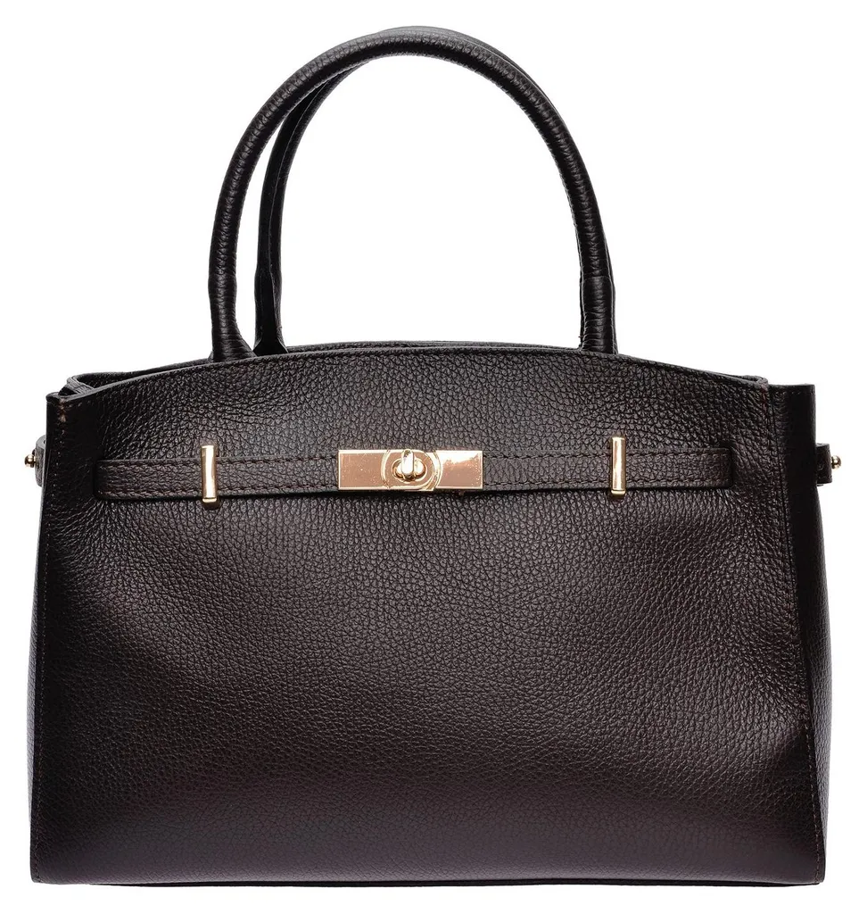 Sac cabas Isabella Rhea SS26 IR 181T en cuir marron testa moro