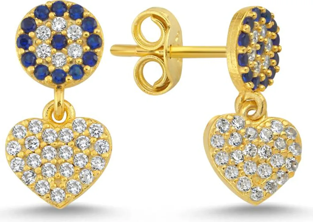 Boucles d'oreilles créoles cœur pour cadeau femme bijou porte-bonheur