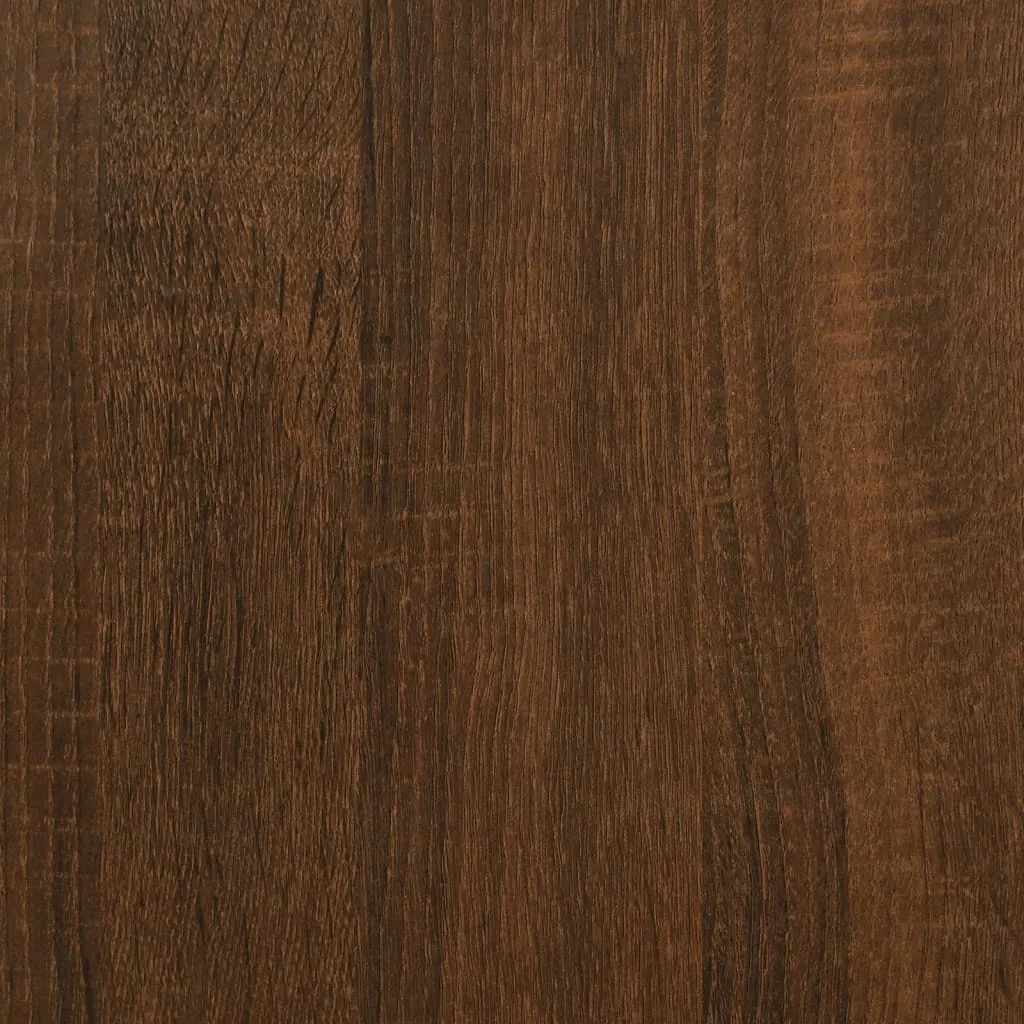 SYFAX™ Tavolino Consolle Rovere Marrone 80x29x75 cm Legno Multistrato - 7