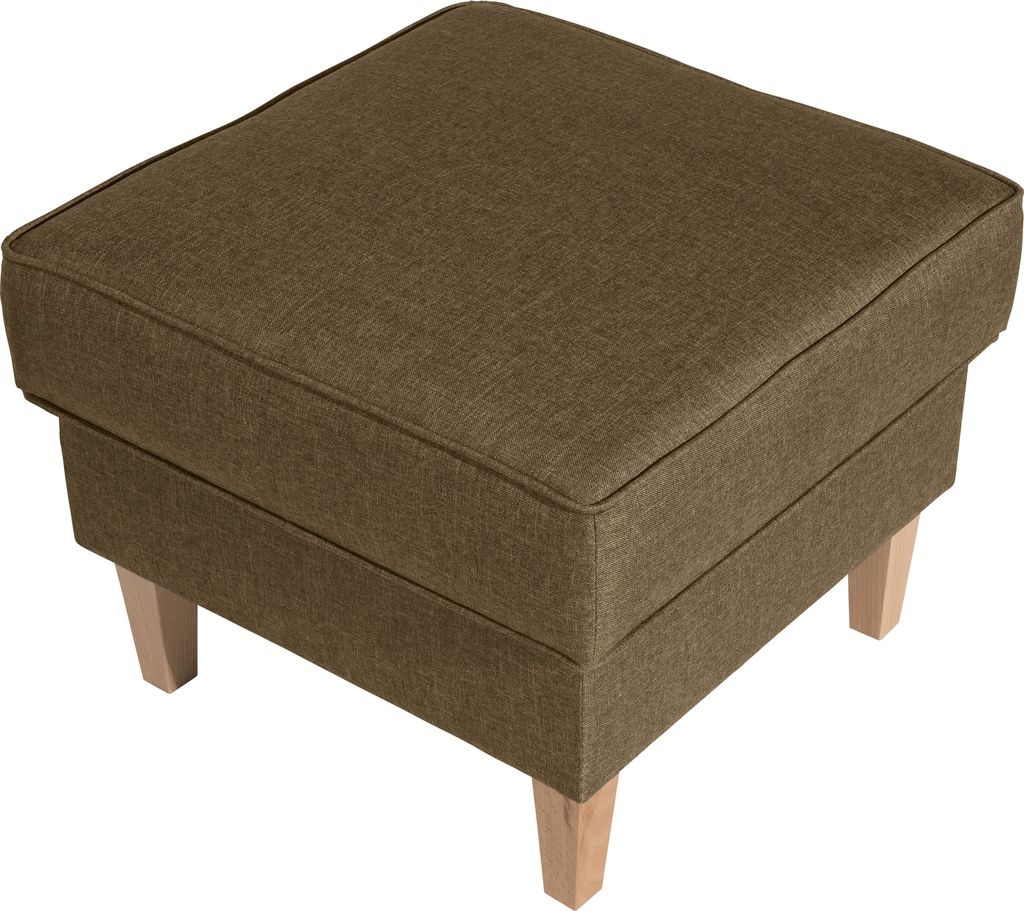 Max Winzer Hocker Lorris - Flachgewebe sand - Maße: 53 x 53 x 45 cm