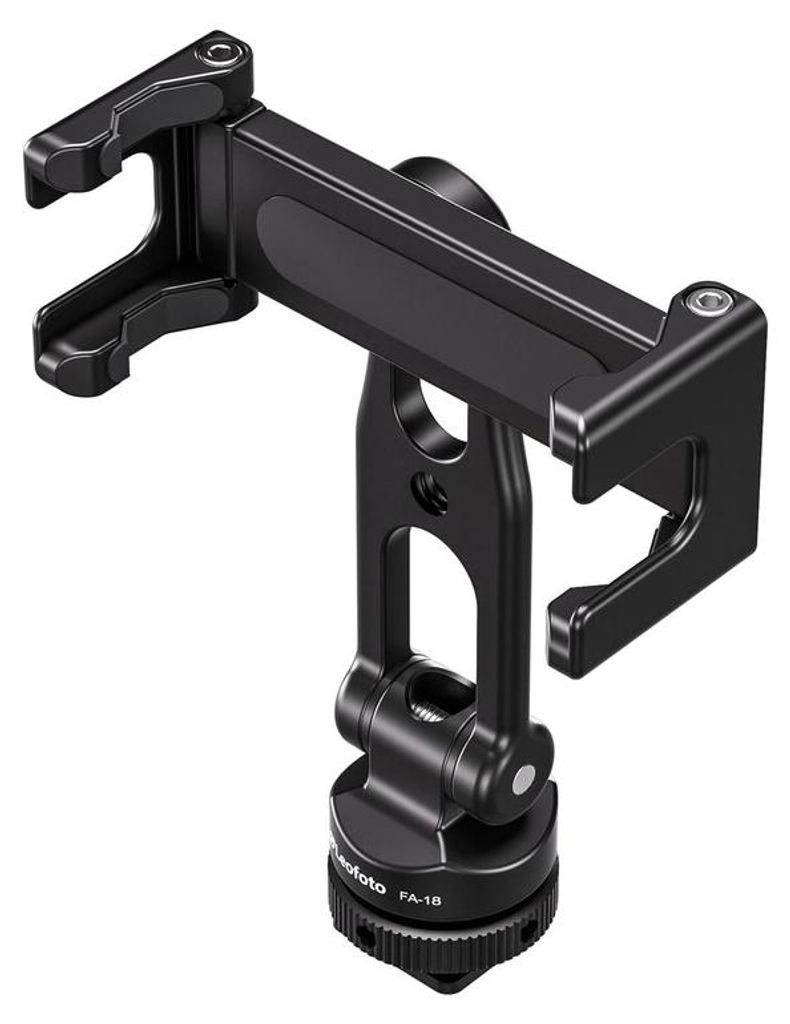 Leofoto Halterung FA-18 Smartphonehalter für Blitzschuh