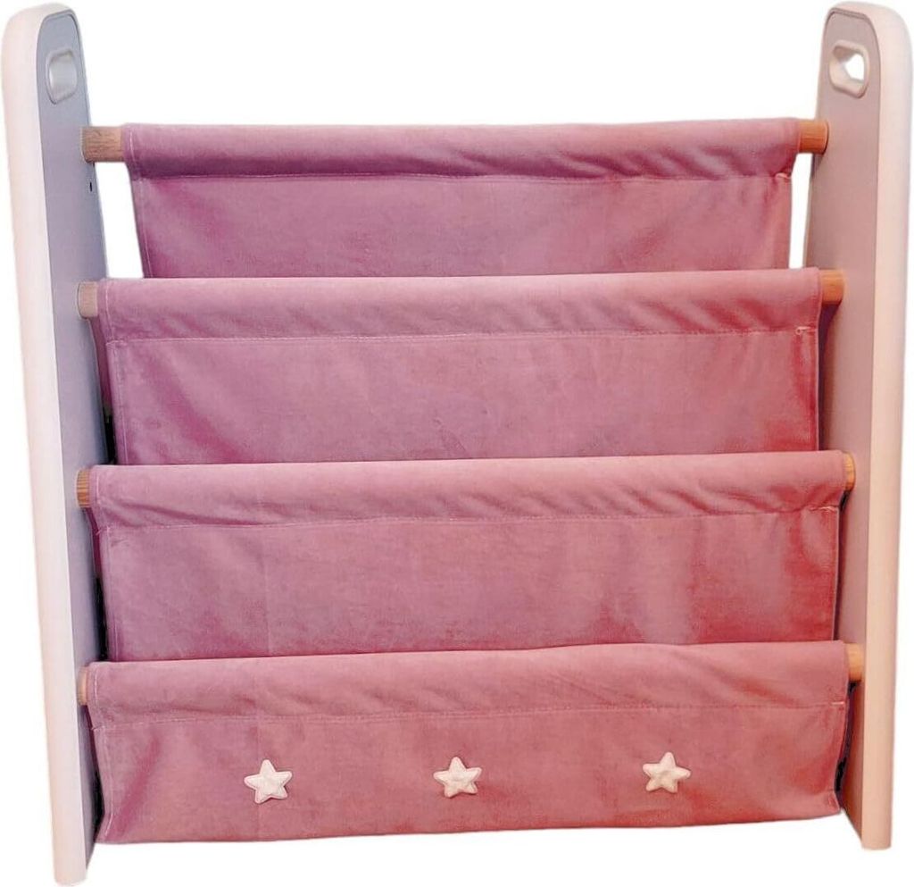 Love Gifts Kinder-Bücherregal,Bücherregal für Kinder,Hängefächerregal Zeitungsständer mit 3 Ablagefächern