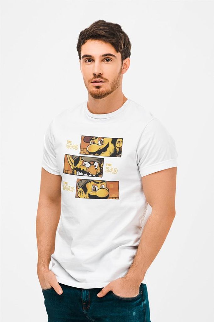 D&B Uni Polo GM00001 SuperMario Weiß-Größe S