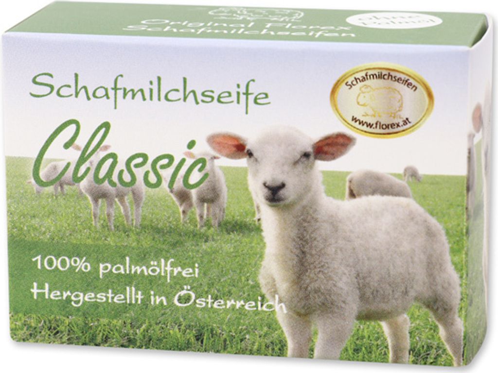 Florex Schafmilchseife Palmölfrei Eckig Classic Verpackt Naturprodukte 100g