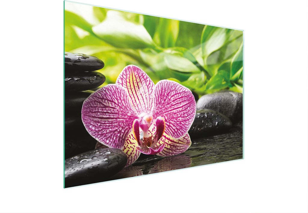 Glasschneidebrett 30x22 Orchidee