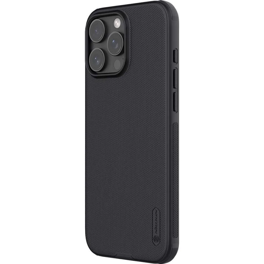 Custodia Nera iPhone 16 Pro Max Nillkin Frosted Shield Pro Elegante - 2
