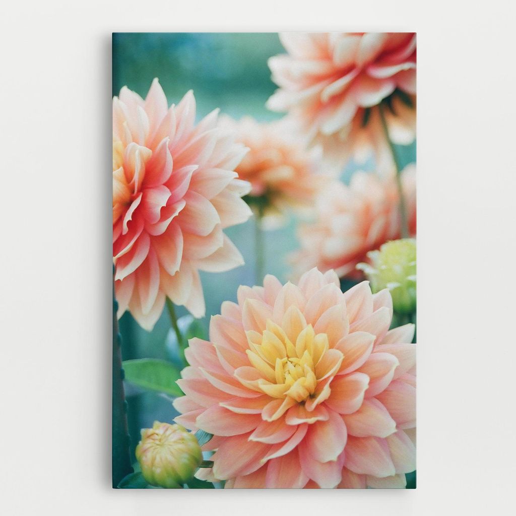 ARTHUB Leinwandbild 40x60 cm, Pink Spring | Wohnzimmerdekoration, Hängende Bilder, Wanddekoration, Heimdekoration, Blumen, Blumen in der Natur