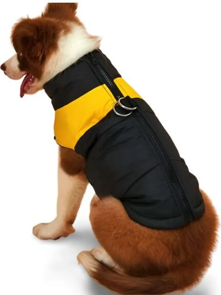 Gilet Invernale Nero Giallo 5XL - Smanicato da Lavoro Imbottito