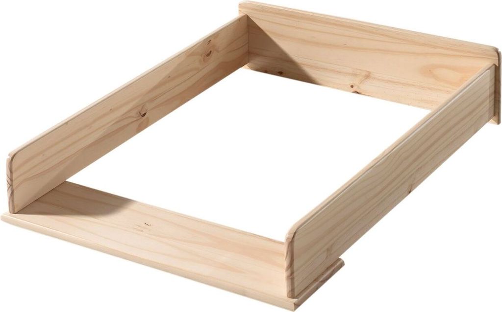 Wickelaufsatz Karilynn 72x53x14 Wickelablage Massivholz Natur