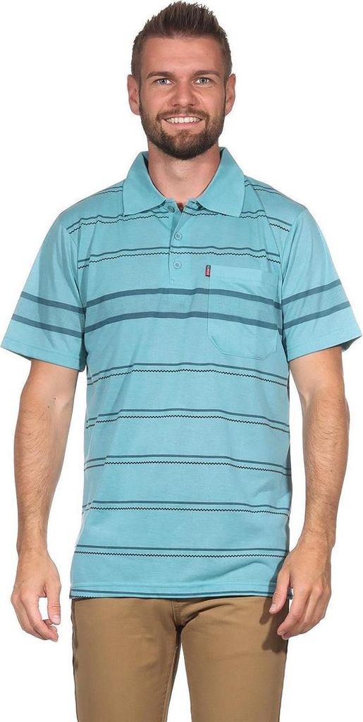 Herren Poloshirt Sommer Polo-Hemd Kurzarm; Grün/M