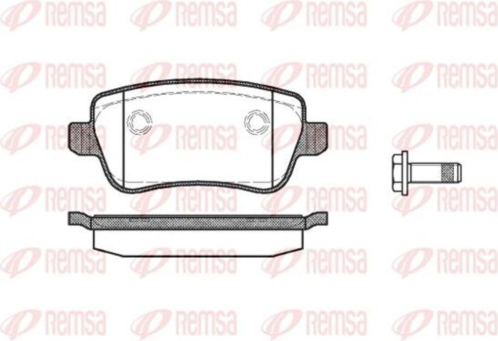 REMSA 1178.00 Bremsbelagsatz, Scheibenbremse OE 77363607 kompatibel mit Croma