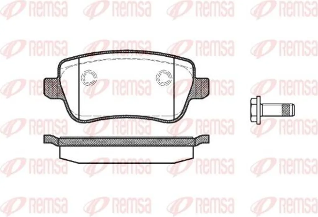 Plaquettes de frein pour Fiat Croma REMSA 1178.00 - Sécurité Route