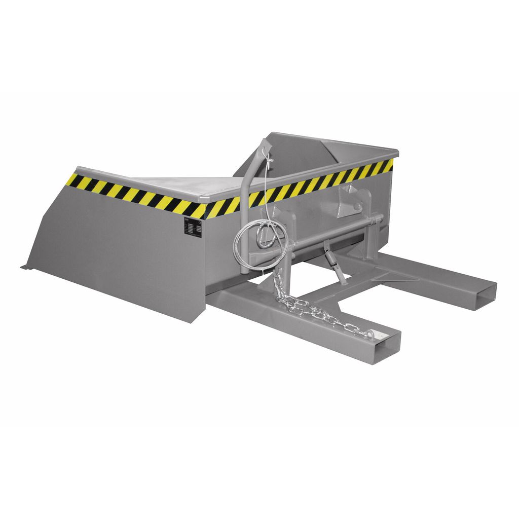 BAUER Staplerschaufel mechanisch - 750 l - 1.500 kg - mausgrau