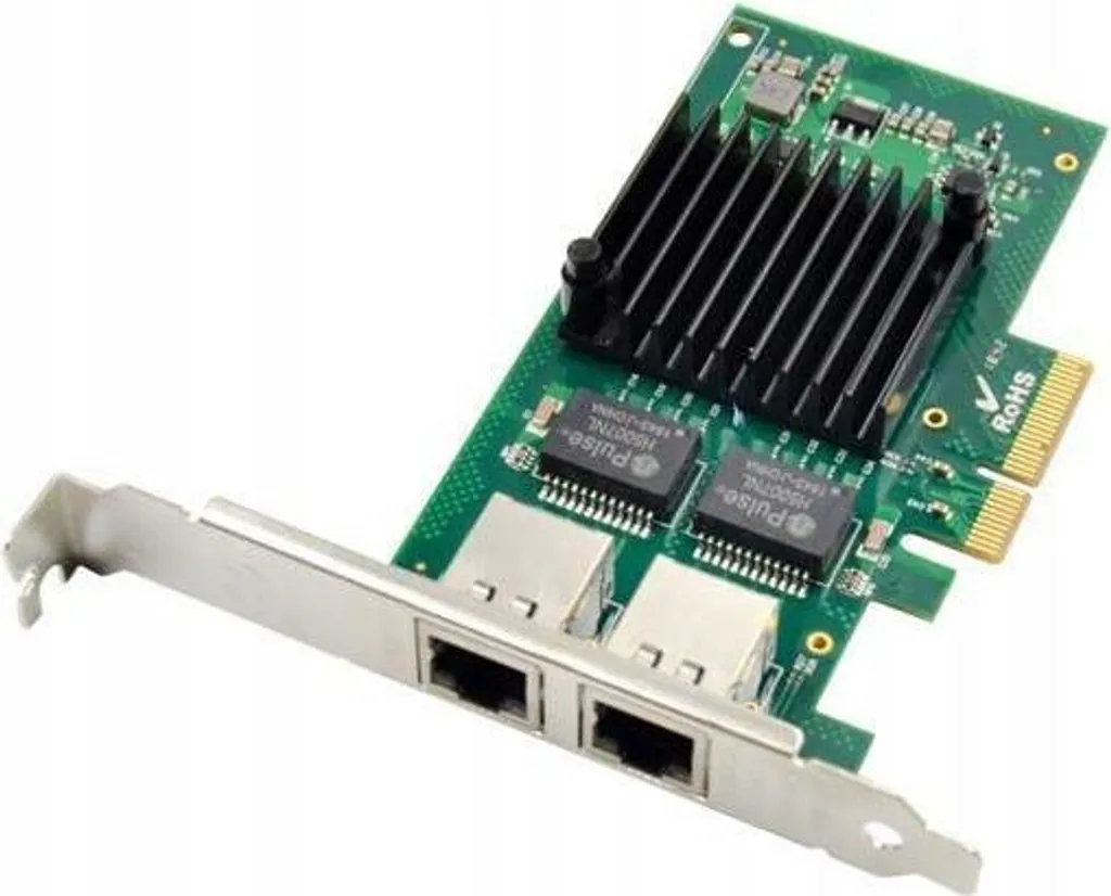 Extension Réseau pour Serveur MC-PCIE-I350-T2 Double Port Ethernet RJ-45