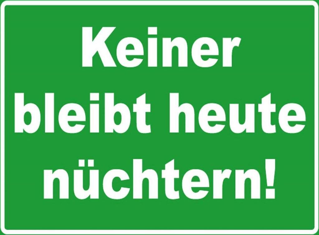 vianmo Holzschild 30x40 cm Keiner bleibt heute nüchtern