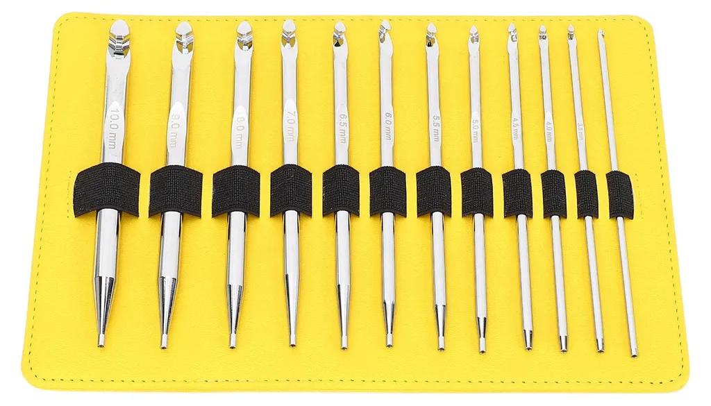 Kit Aiguilles Circulaires Interchangeables - 12 Tailles de 3mm à 10mm - 10