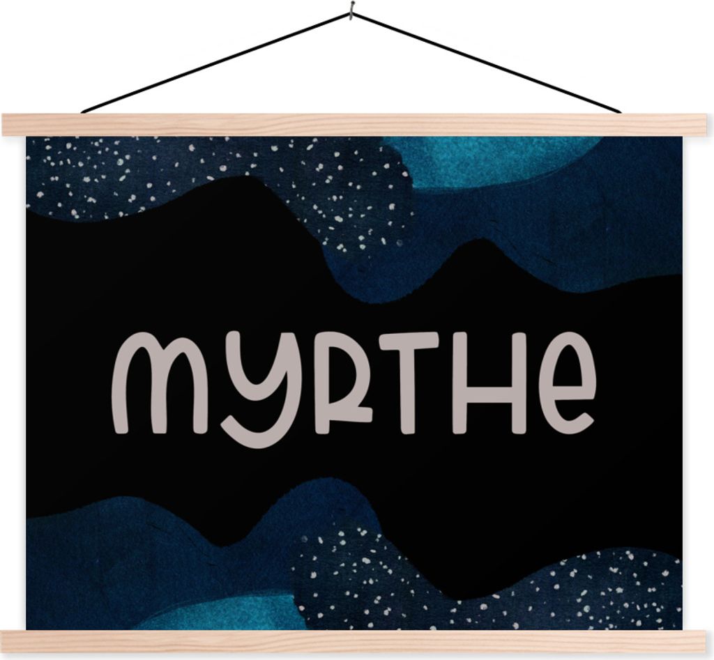 MuchoWow Textilposter Myrthe - Pastell - Mädchen 60x45 cm mit holzfarbenen Rahmen - Bild