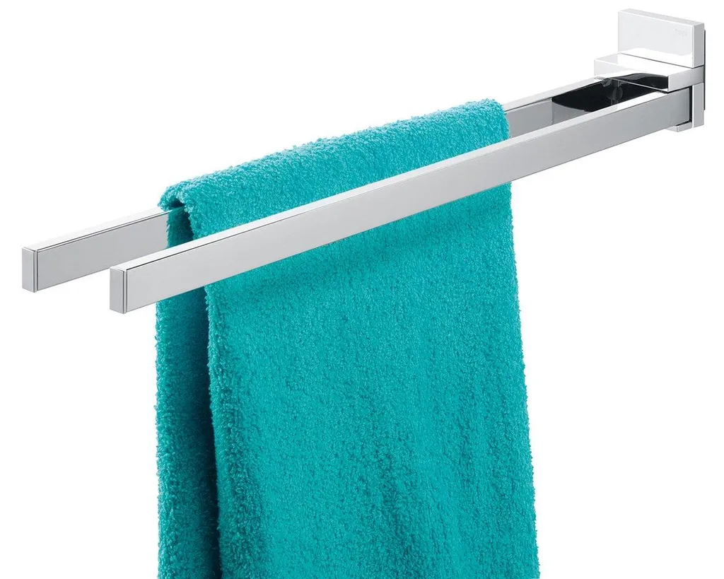 Porte-serviettes Safira 263730346 à double bras mobile chrome brillant