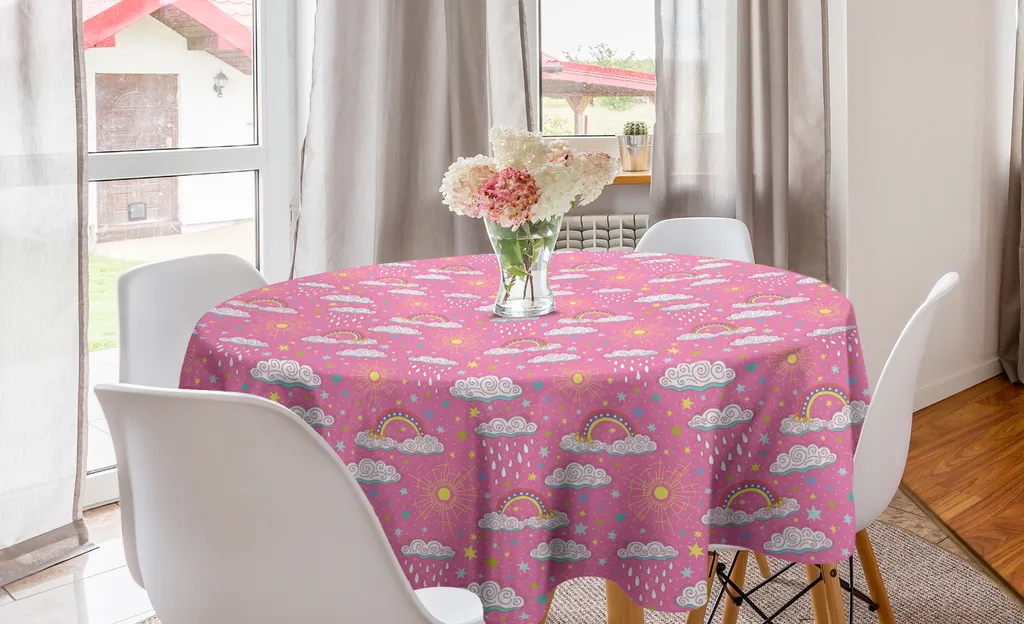 Decorazione Cucina: Tovaglia Rotonda Arcobaleno ABAKUHAUS 150cm
