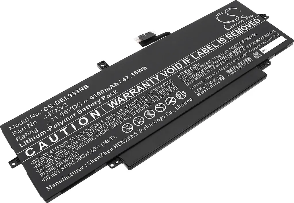 Batteria per Portatile DELL Latitude 9330 | TECHTEK 50Wh Affidabile