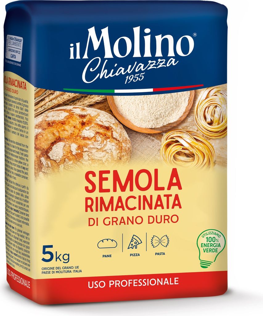 Semola Rimacinata di Grano Duro Mehl 5kg - il Molino Immagine del prodotto 