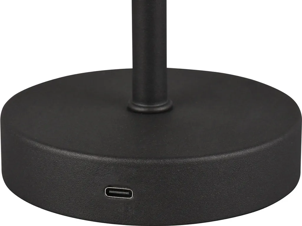 Lampada LED Jeff RL Nera da Tavolo Senza Fili | Design Minimalista - 12