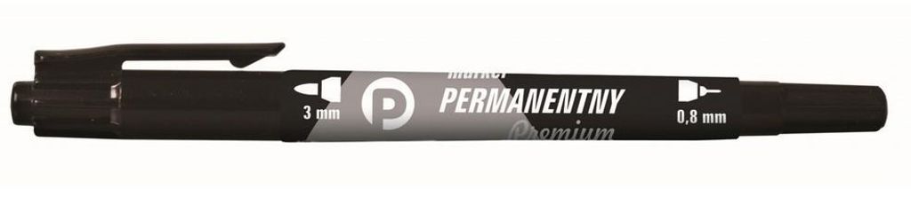 Permanentmarker schwarz. 2 Spitzen (12 Stück) KM501-V2