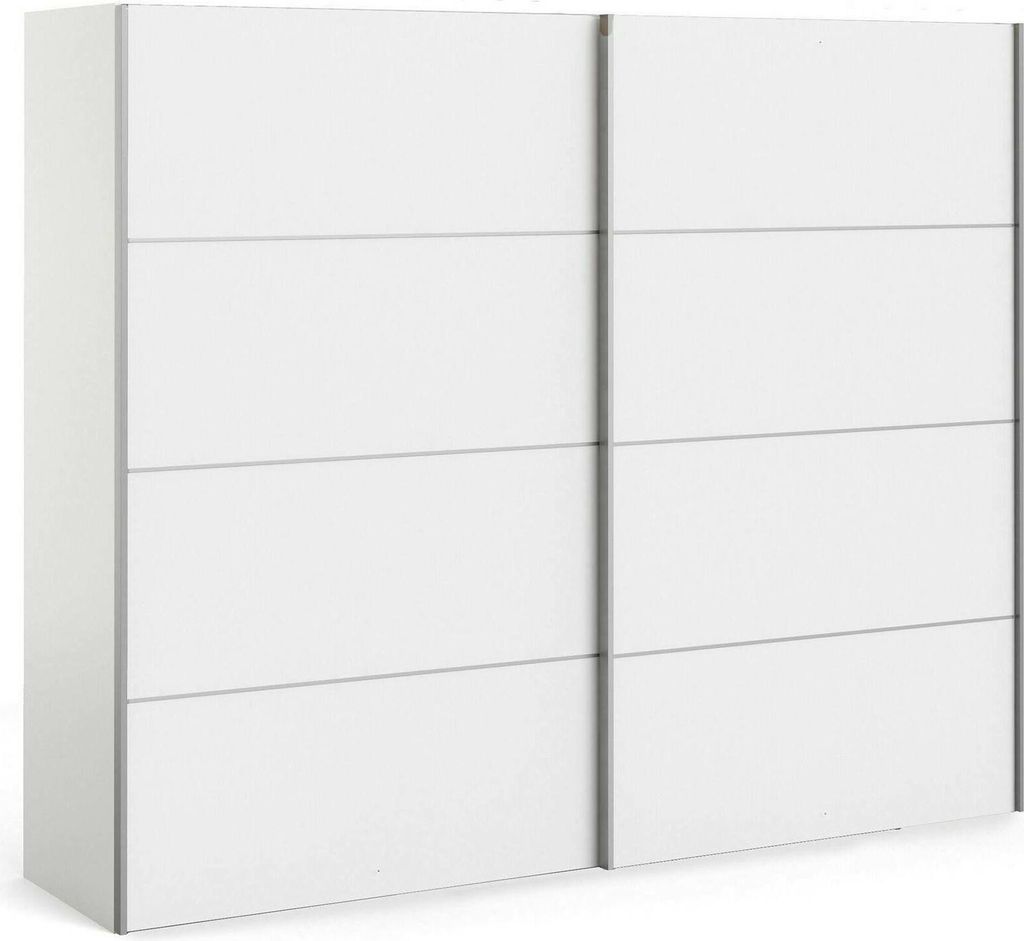 Veto Schiebetürenschrank 2 Türen breit 243 cm weiss.