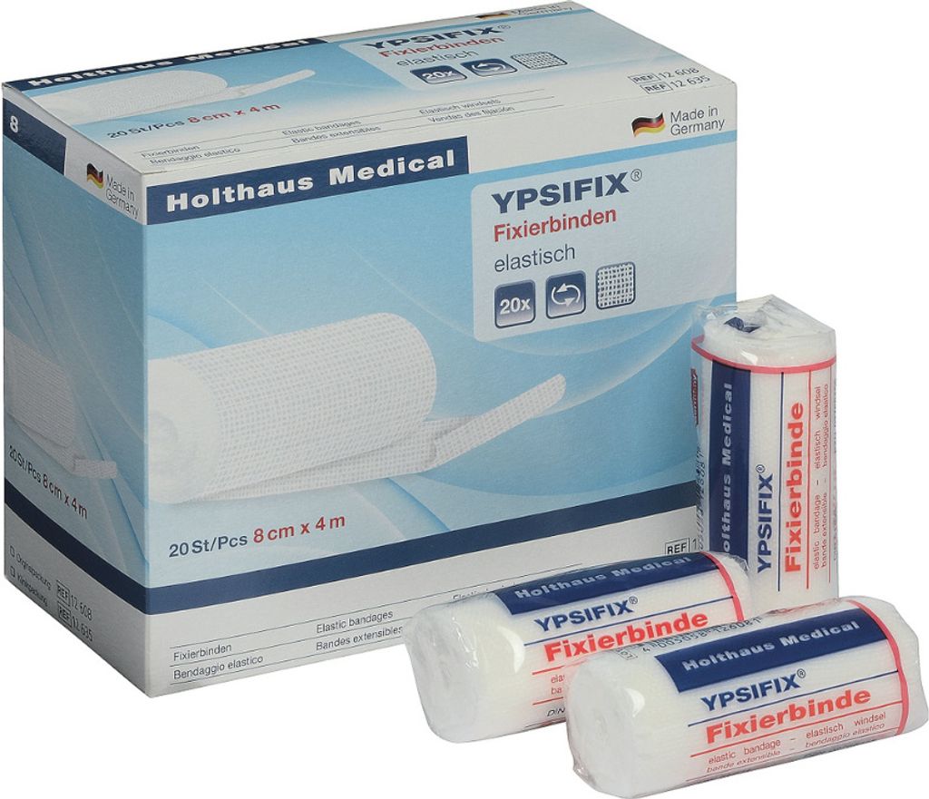Fixierbinde Ypsifix elastisch 6 cmx4 m lose 20 St