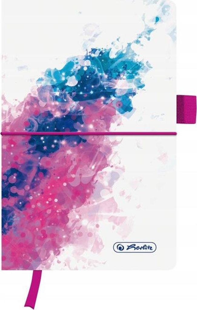HERLITZ MULTICOLOR LINIERTES NOTIZBUCH A5 96 Blatt rosa Schleife