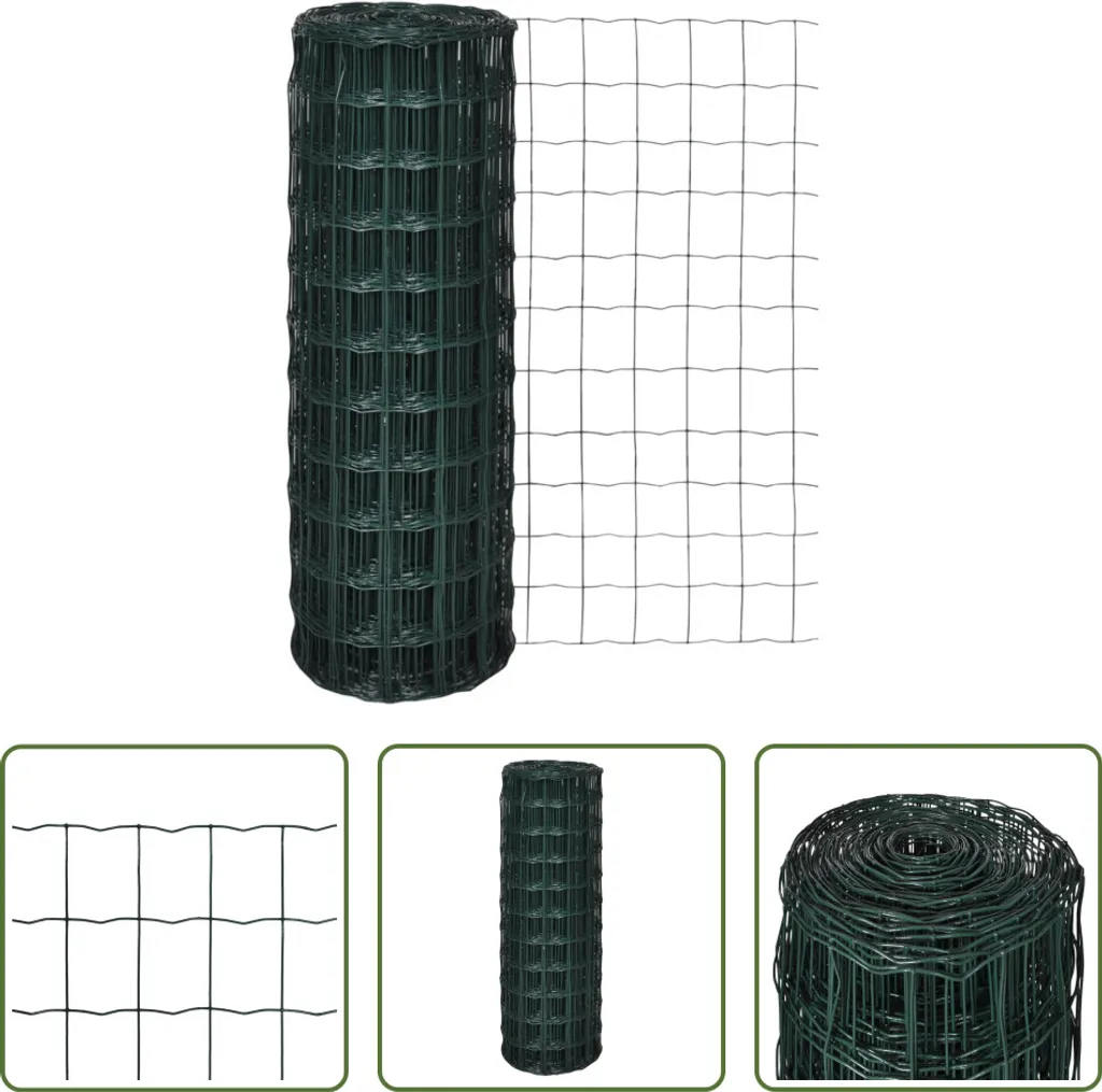 Recinzione Rete Metallica Zincata Anti-Ruggine 25x0.8m Giardino