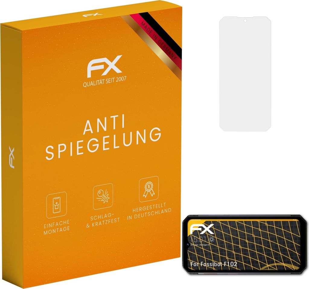 atFoliX FX-Antireflex 3x Schutzfolie kompatibel mit Fossibot F102 Displayfolie